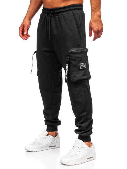 Uomo Joggers cargo Nero Bolf K18