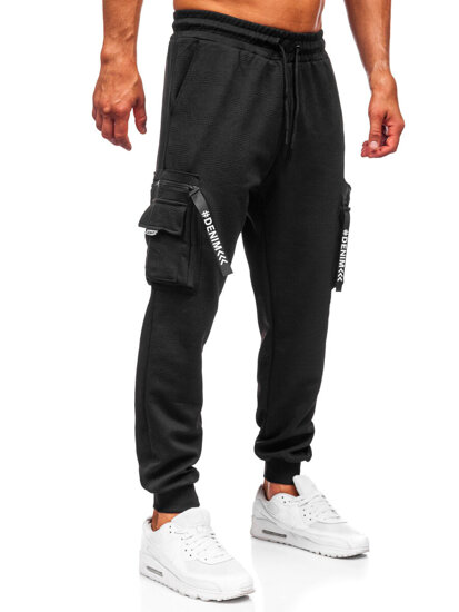 Uomo Joggers cargo Nero Bolf K18