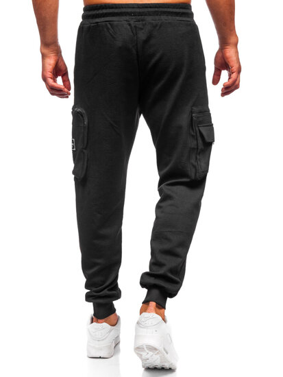 Uomo Joggers cargo Nero Bolf K18