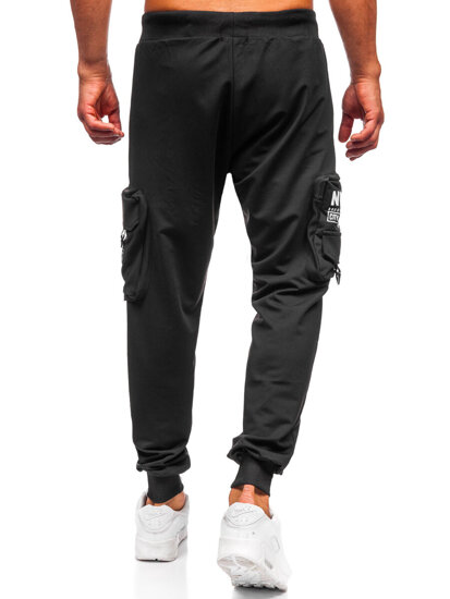 Uomo Joggers cargo Nero Bolf K20