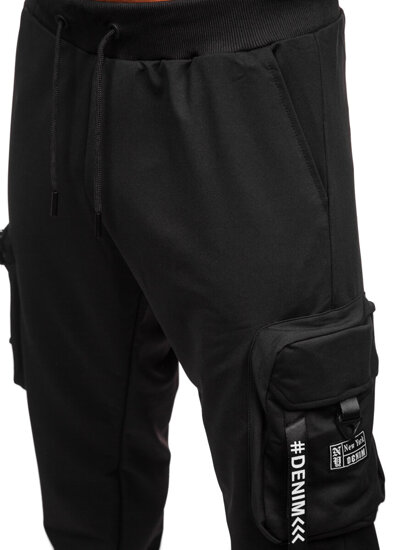 Uomo Joggers cargo Nero Bolf K20