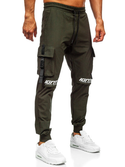 Uomo Joggers cargo Verde Bolf K11