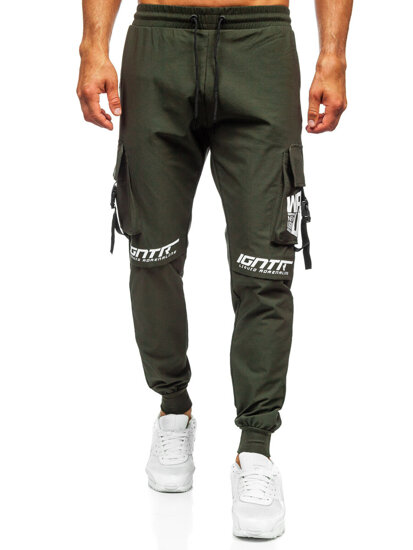 Uomo Joggers cargo Verde Bolf K11