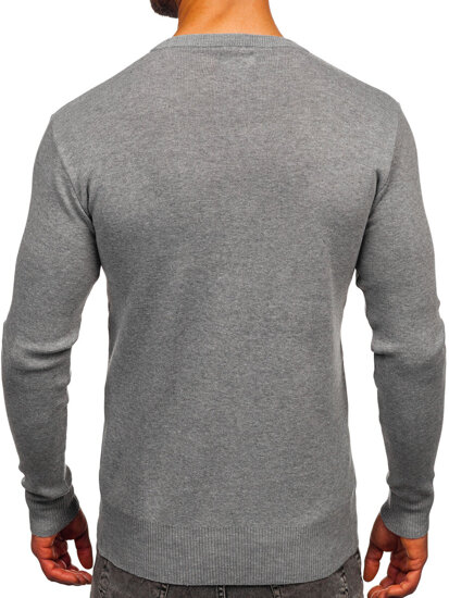 Uomo Maglione Grigio Bolf H2401