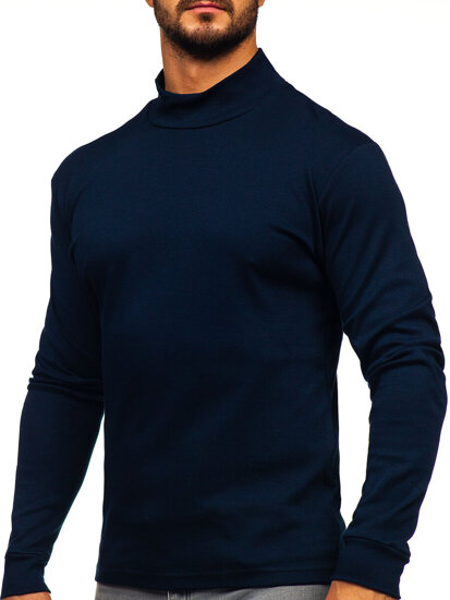 Uomo Maglione a collo alto Blu inchiostro Bolf 534