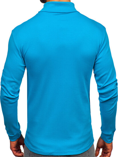 Uomo Maglione a collo alto basic Blu Bolf 535