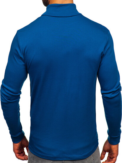 Uomo Maglione a collo alto basic Blu scuro Bolf 535