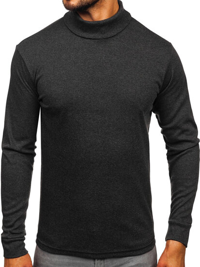 Uomo Maglione a collo alto basic Grafite Bolf 535