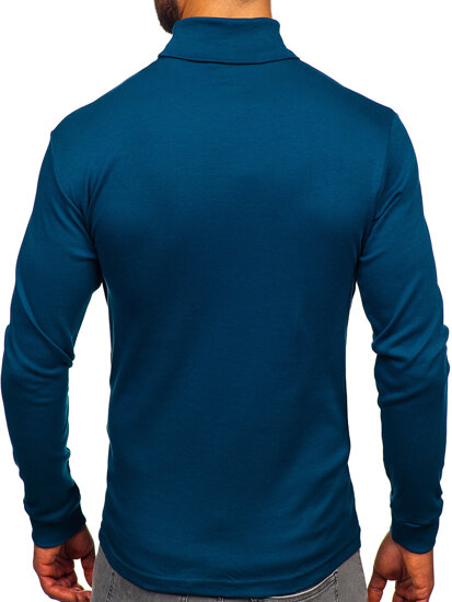 Uomo Maglione a collo alto basic Indaco Bolf 535