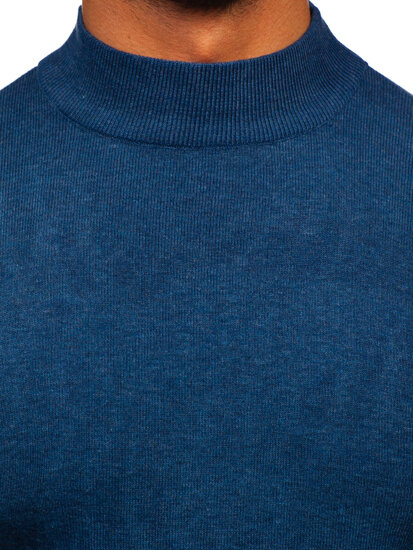 Uomo Maglione dolcevita basic Blu Bolf H2402