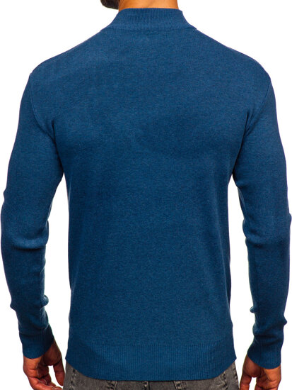 Uomo Maglione dolcevita basic Blu Bolf H2402