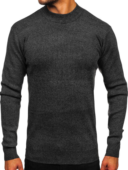 Uomo Maglione dolcevita basic Grafite Bolf S8727