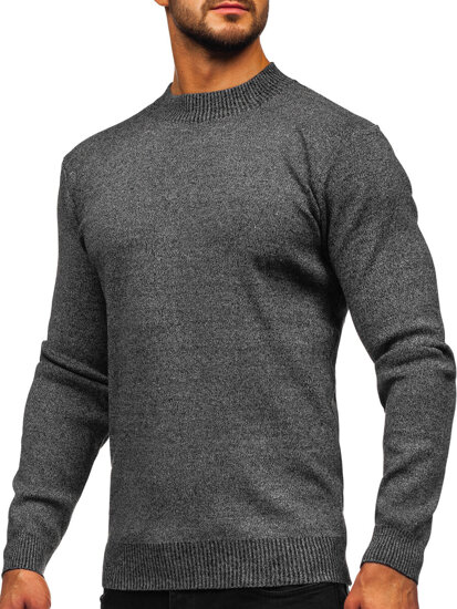 Uomo Maglione dolcevita basic Grigio Bolf S8727