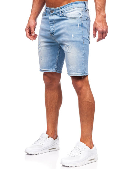 Uomo Pantaloncini in jeans Blu Bolf 0468