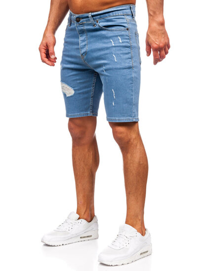 Uomo Pantaloncini in jeans Blu scuro Bolf 0429