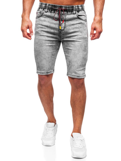 Uomo Pantaloncini in jeans grigio Bolf TF181