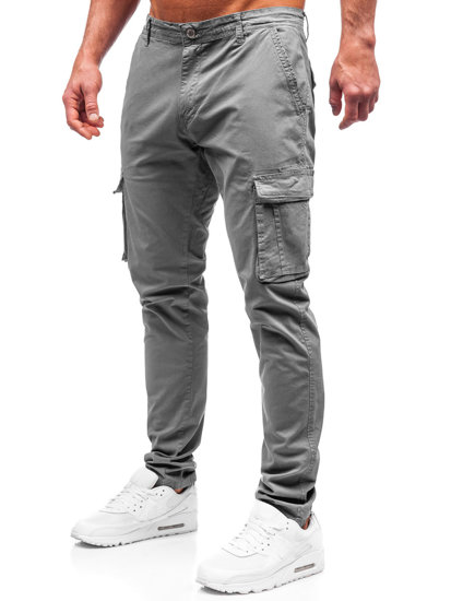 Uomo Pantaloni cargo Grigio Bolf J700