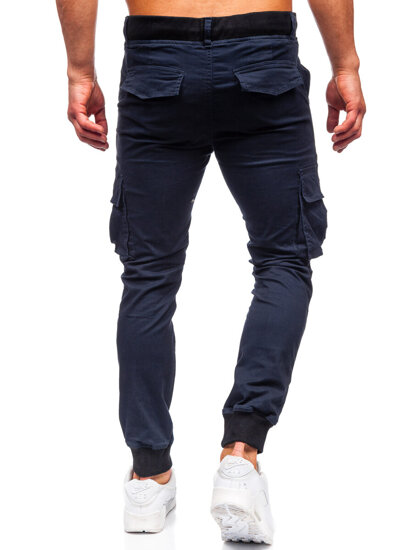 Uomo Pantaloni cargo jogger Blu scuro Bolf MP0208BS