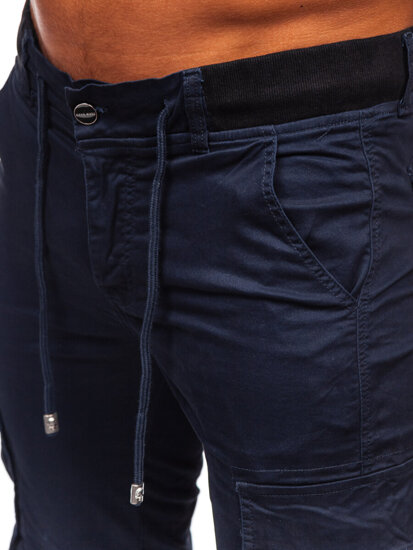 Uomo Pantaloni cargo jogger Blu scuro Bolf MP0208BS