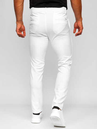 Uomo Pantaloni chino in tessuto Bianco Bolf 0055