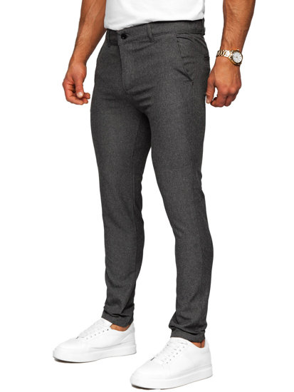 Uomo Pantaloni chino in tessuto Grafite Bolf 0041