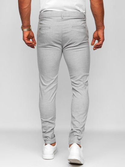 Uomo Pantaloni chino in tessuto Grigio Bolf 0041