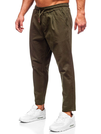 Uomo Pantaloni chino in tessuto Khaki Bolf 6237