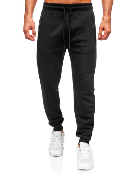 Uomo Pantaloni della tuta oversize Nero Bolf JX6501