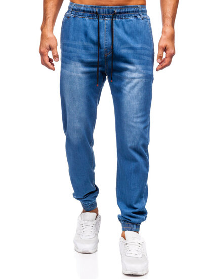 Uomo Pantaloni in jeans jogger Blu Bolf 8153