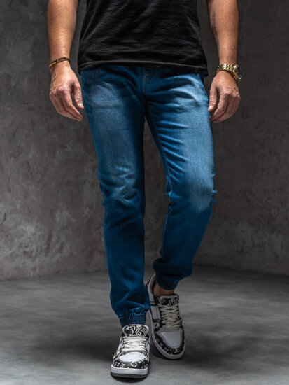 Uomo Pantaloni in jeans jogger Blu Bolf 8153A1