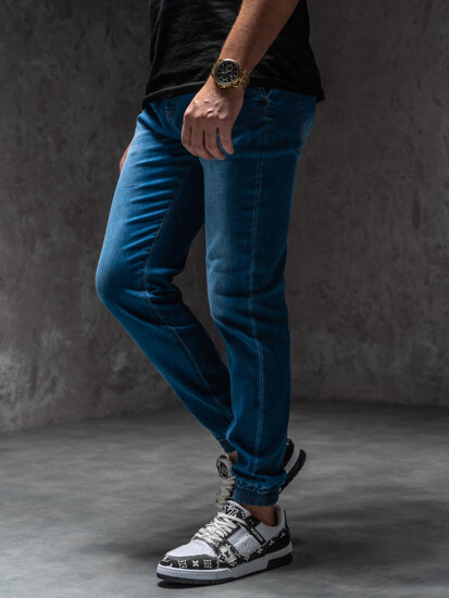 Uomo Pantaloni in jeans jogger Blu Bolf 8153A1