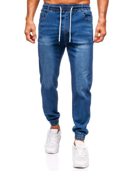 Uomo Pantaloni in jeans jogger Blu Bolf 8155