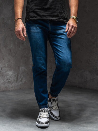 Uomo Pantaloni in jeans jogger Blu Bolf 8155A1