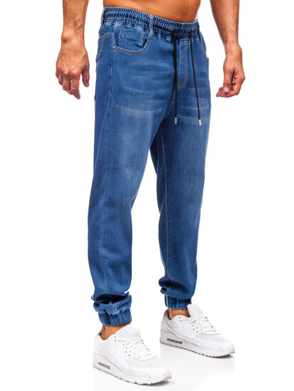 Uomo Pantaloni in jeans jogger Blu scuro Bolf 8151