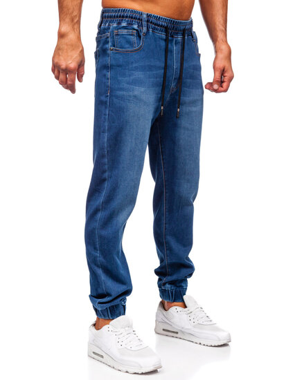 Uomo Pantaloni in jeans jogger Blu scuro Bolf 8152