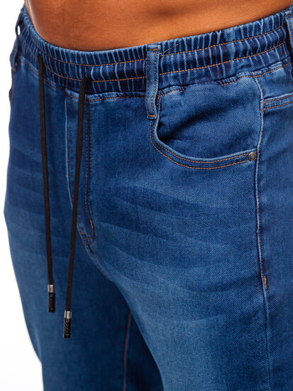 Uomo Pantaloni in jeans jogger Blu scuro Bolf 8152