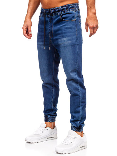 Uomo Pantaloni in jeans jogger Blu scuro Bolf 8163