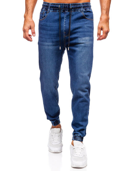 Uomo Pantaloni in jeans jogger Blu scuro Bolf 8163