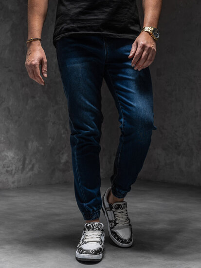 Uomo Pantaloni in jeans jogger Blu scuro Bolf 8163A1