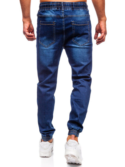 Uomo Pantaloni in jeans jogger Blu scuro Bolf 8168