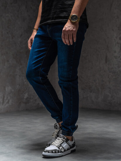 Uomo Pantaloni in jeans jogger Blu scuro Bolf 8168A1