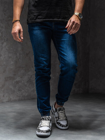 Uomo Pantaloni in jeans jogger Blu scuro Bolf 8169A1