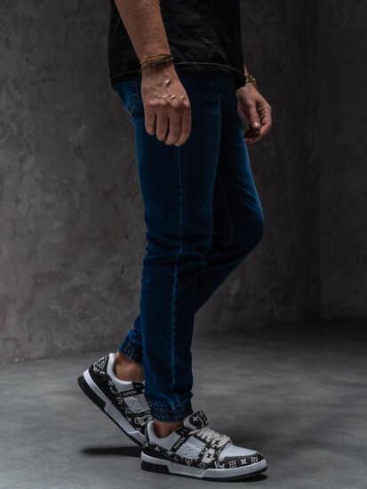 Uomo Pantaloni in jeans jogger Blu scuro Bolf 8169A1