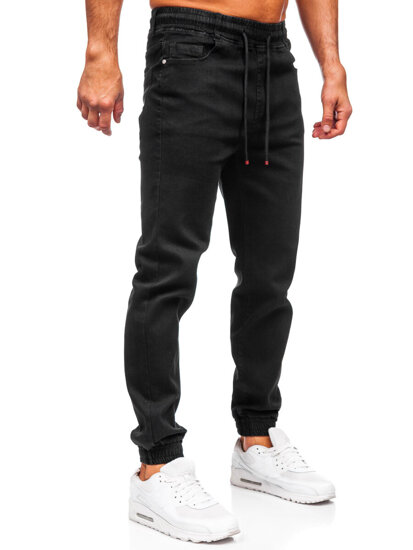 Uomo Pantaloni in jeans jogger Nero Bolf 8160