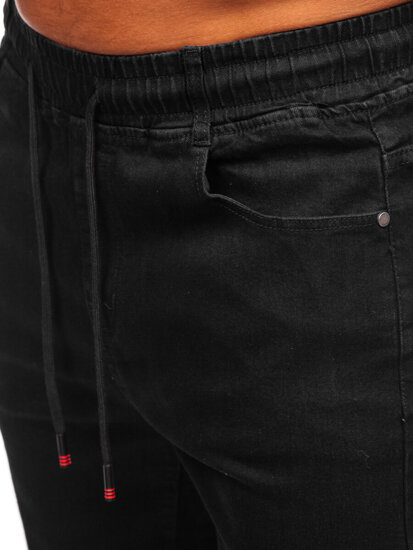 Uomo Pantaloni in jeans jogger Nero Bolf 8160