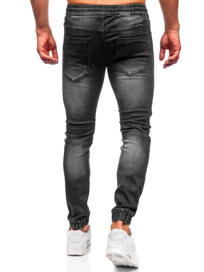 Uomo Pantaloni in jeans jogger Nero Bolf MP0090N