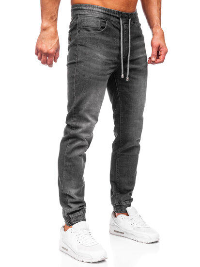 Uomo Pantaloni in jeans jogger Nero Bolf MP0275GS