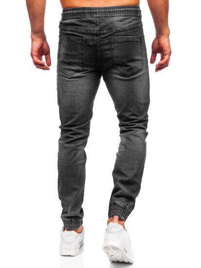 Uomo Pantaloni in jeans jogger Nero Bolf MP0275N