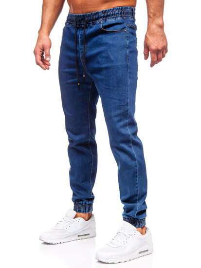 Uomo Pantaloni in jeans jogger blu scuro Bolf 8102