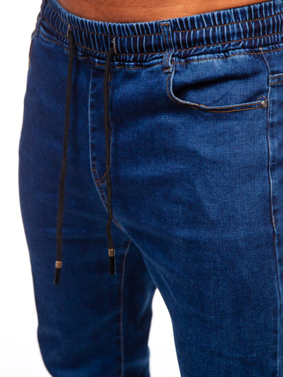 Uomo Pantaloni in jeans jogger blu scuro Bolf 8102